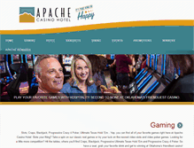 Tablet Screenshot of apachecasinohotel.com